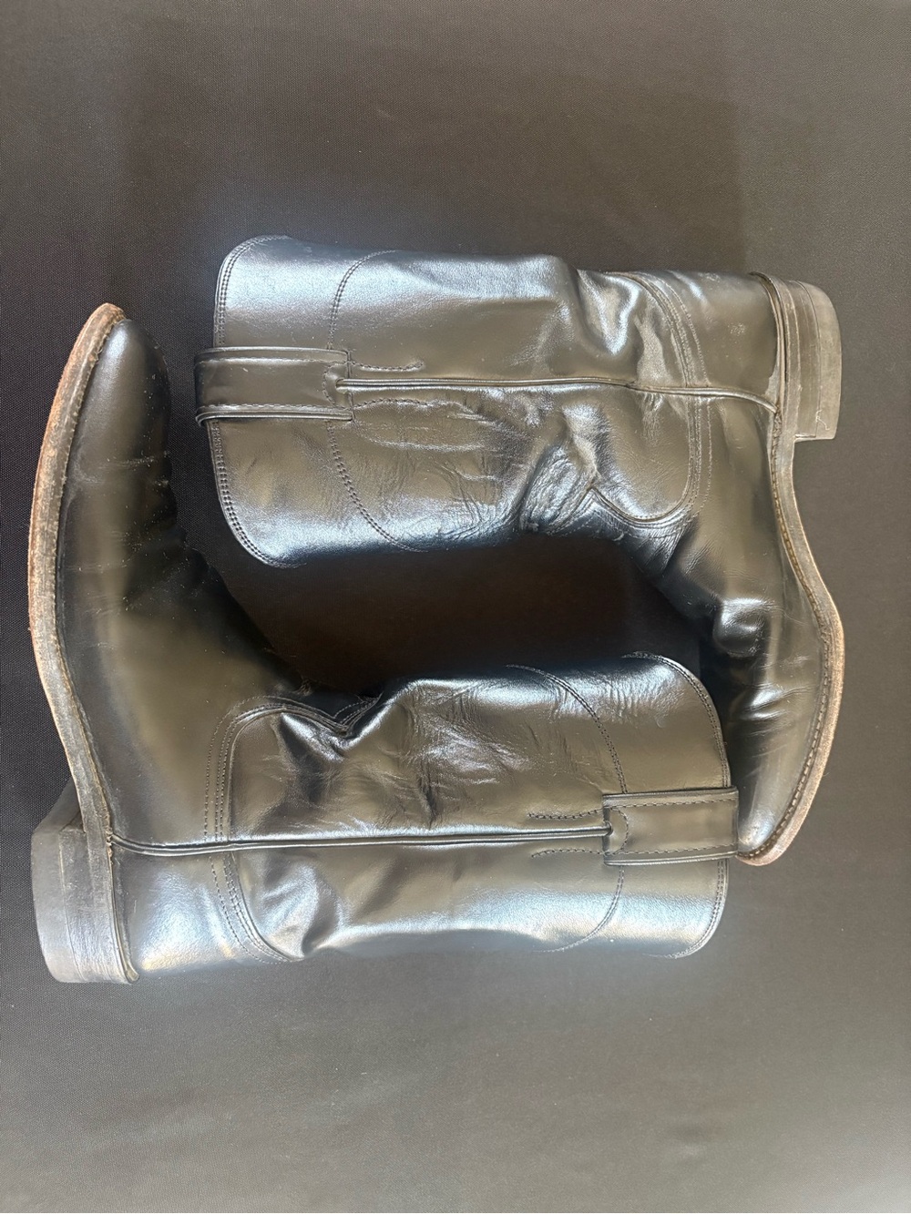 Justin Classic Black Leather Boots